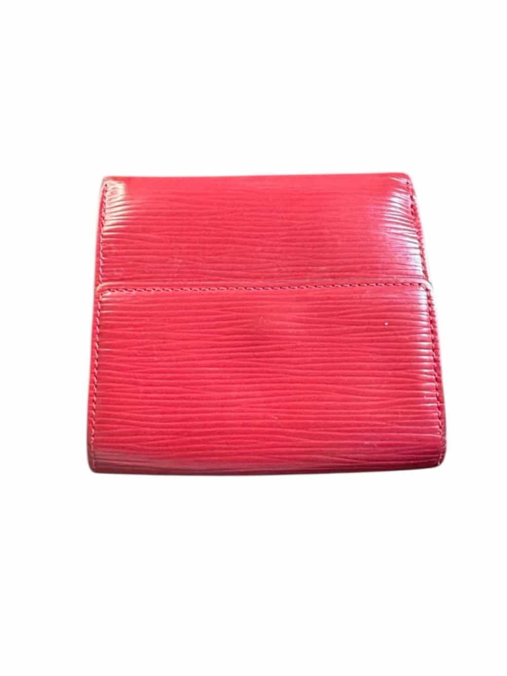 Authentic Louis Vuitton Red Epi Leather Elise Compact Wallet - Picture 2 of 5